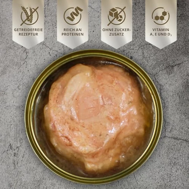 Lyra Pet Lecker.Pet® | 6 x 400 g Leo's 100% Hühnermuskelfleisch Katzen Nassfutter | Getreidefrei, ohne Zuckerzusatz, ohne Zusatzstoffe, reich an Proteinen – Bild 5