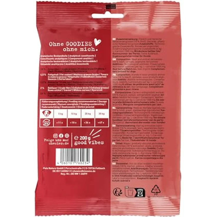 Chewies Hundeleckerli Training Maxi Rind Knöchelchen, 200 g - zuckerfreie Hundesnacks mit hohem Fleischanteil, ideal für mittelgroße und große Hunde – Bild 3