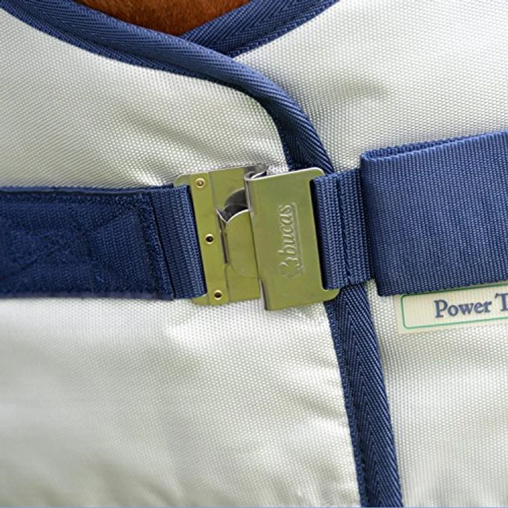 Kerbl Bucas PowerTurnout Pferdedecke Light, stay-dry, 125 cm, Silber – Bild 5