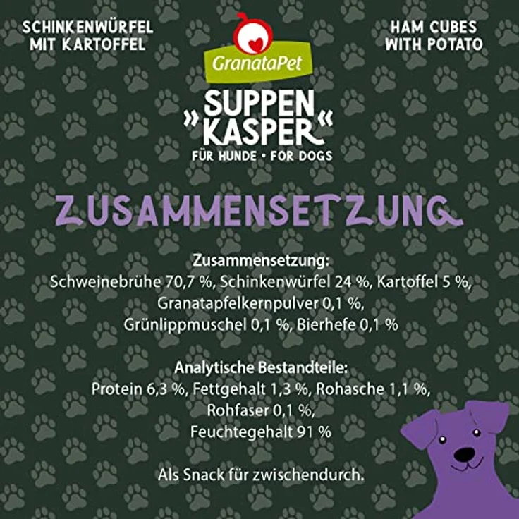 GranataPet Suppenkasper Multipack, Hunde-Nassfutter, 6x140g – Bild 7