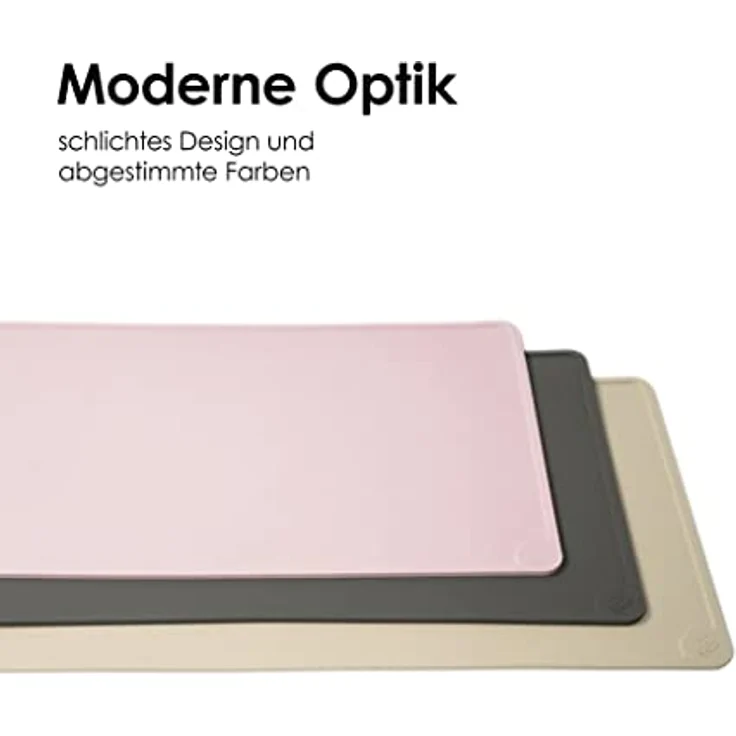 LucyBalu® Square XL Silikon Napfunterlage, 65 x 29 cm, spülmaschinenfest, rutschfest, FDA-zertifiziert, Anthrazit – Bild 4