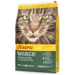 JOSERA NatureCat Adult Trockenfutter, getreidefrei, mit Lachs & Geflügel, 10 kg, Premium Katzenfutter mit Kräutern & Früchten