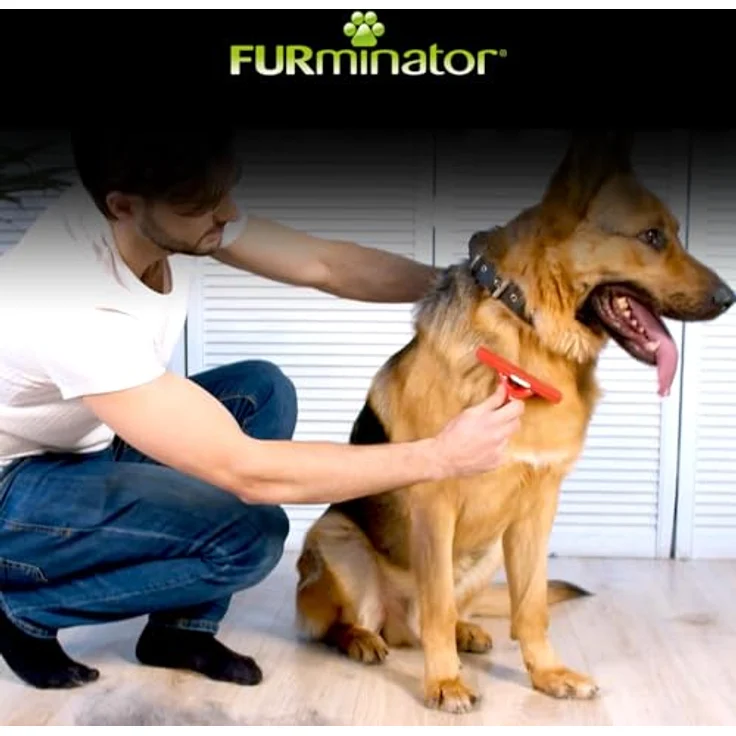 FURminator Fellbürste für kurzhaarige sehr große Hunde, deShedding-Pflege Werkzeug – Bild 7