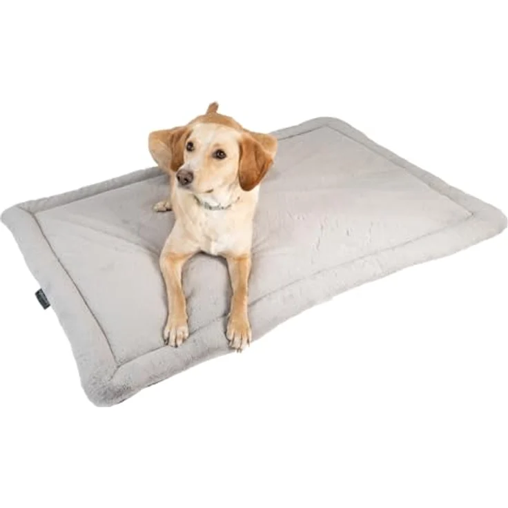 MyBestBuddy Hundekissen Komfort grau 120x80 cm XXL, allergikerfreundlich, rutschfest, waschbar bis 40°C, aus 100% Polyester, klimaregulierend, für sehr große Hunde – Bild 1