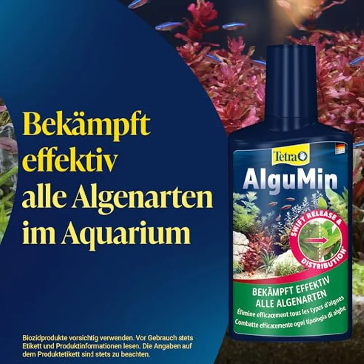 Tetra AlguMin, Algenbekämpfungsmittel zur effektiven Bekämpfung aller Algenarten, 100ml Flasche – Bild 3