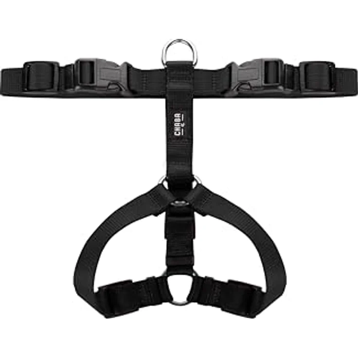 Chaba Guard Hundegeschirr M, Classic Step-in Brustgeschirr für kleine und mittelgroße Hunde, Anti-Zug & Würgen, verstellbar, bequem und leicht, schwarz – Bild 5