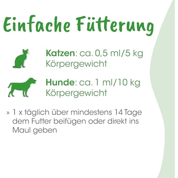 cdVet BronchialVital 100 ml, Flüssiges Ergänzungsfuttermittel zur Unterstützung der Atemwege und Immunabwehr für Hunde und Katzen, 81,7 % natürliche Inhaltsstoffe aus kontrolliertem biologischen Anbau – Bild 7