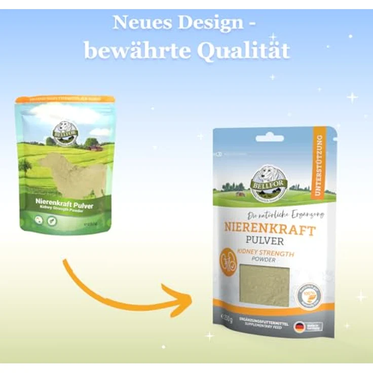 Bellfor Nierenkraft Pulver für Hunde 250g – Natürliches Ergänzungsfuttermittel zur Nierenunterstützung mit Ackerschachtelhalm und pflanzlichen Inhaltsstoffen – Bild 2