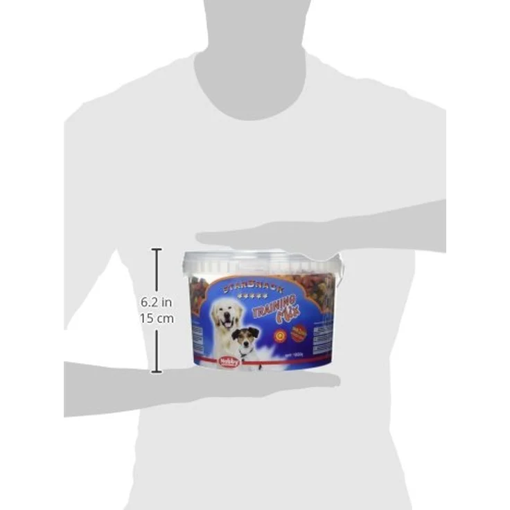 Nobby STARSNACK Training Mix für Hunde, 1 Eimer (1800 g), mit Geflügel, Lamm und Lachsöl, zuckerfreier Snacks – Bild 5