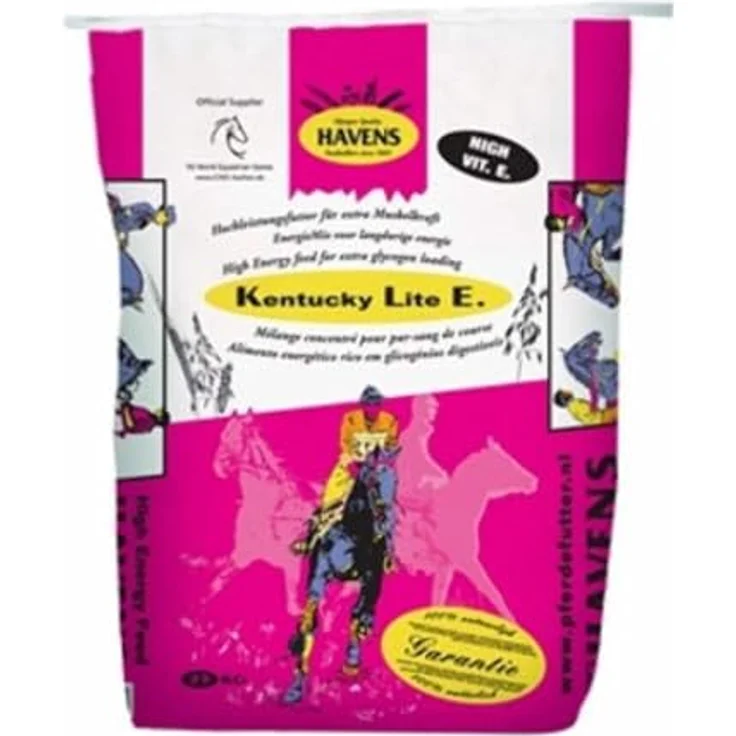 Havens Kentucky Lite E, 25 kg Pferdefutter mit schwarzem und weißem Hafer, High-Performance-Vitamin-Pellet für energiebedürftige Pferde
