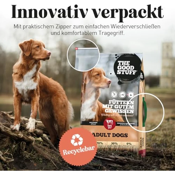 The Goodstuff Adult Rind, Hunde-Trockenfutter mit hohem Fleischanteil, 12,5 kg – Bild 8