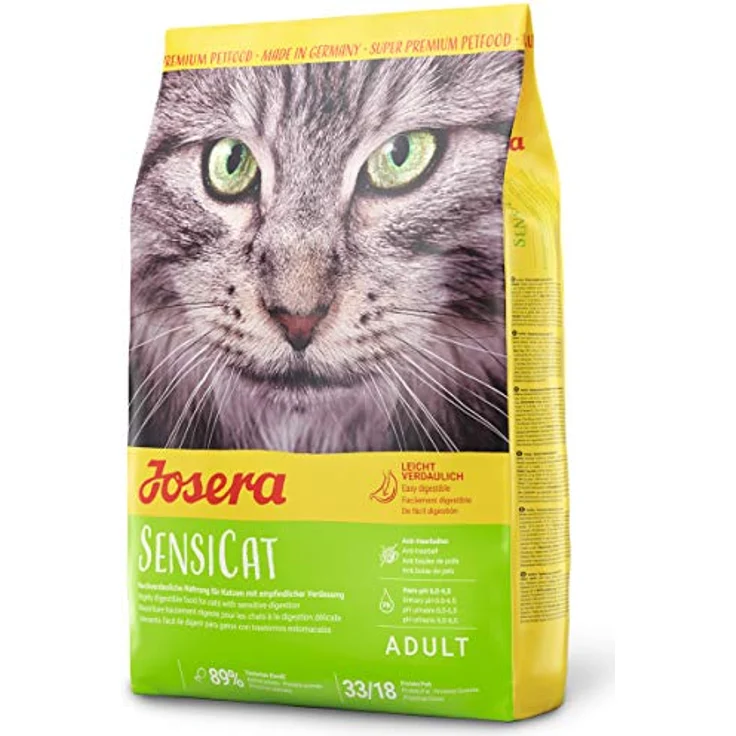 Josera SensiCat, Premium Trockenfutter für empfindliche Katzen, 400 g, Geflügel & Reis, weizenfrei, extra verträgliche Rezeptur, made in Germany – Bild 1