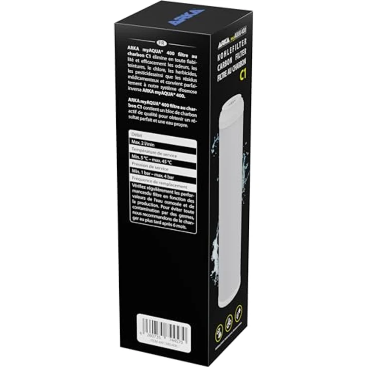 ARKA Kohlefilter myAqua 400 C1, effektiver Vorfilter Ersatzfilter für Osmoseanlage zur Wasseraufbereitung – Bild 5