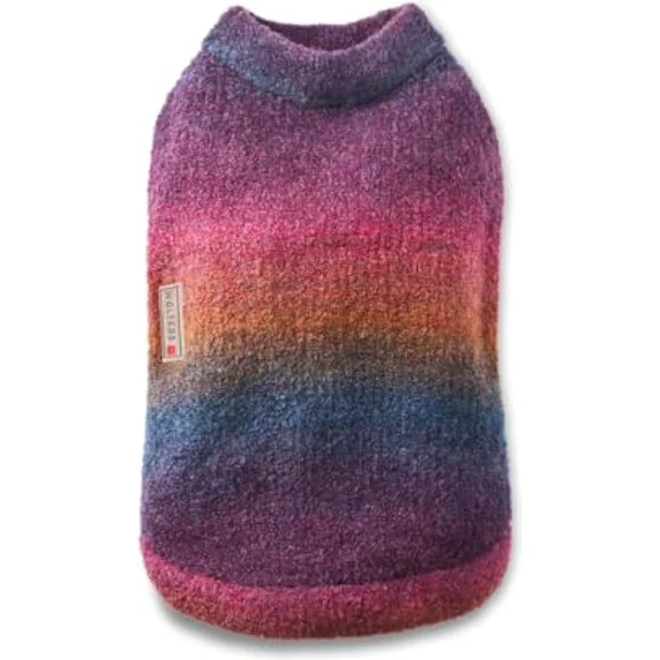 WOLTERS Strickpullover Rainbow, wärmender Hundepullover aus elastischem Strickmaterial, Größe: 20 cm – Bild 3