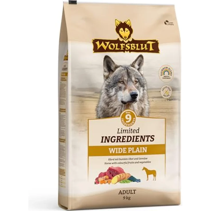 Wolfsblut Limited Ingredients Wide Plain Adult, Hunde-Trockenfutter mit Pferd und Süßkartoffel, 9kg – Bild 2