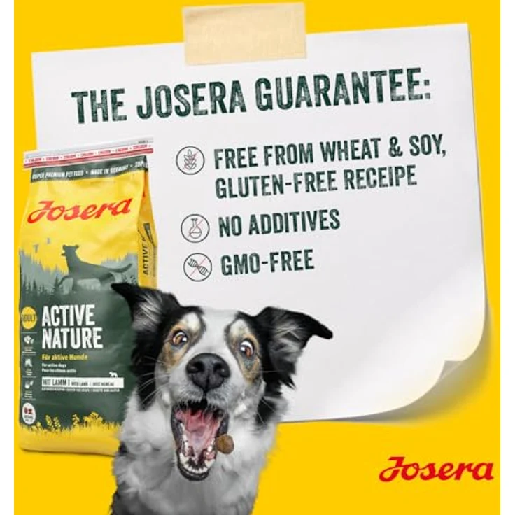 Josera All Sizes Adult Active Nature, glutenfreies Trockenfutter für aktive Hunde mit Lamm, 12,5 kg – Bild 5