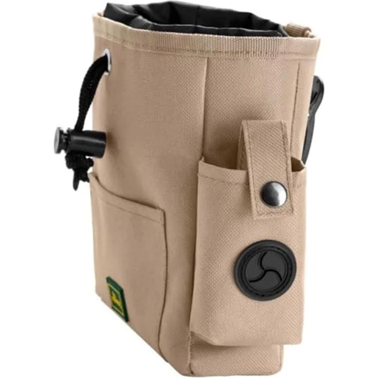 Hunter Tierbedarf Leckerlibeutel Gürteltasche Tyra, pflegeleicht, beige, 17 x 14 cm, wasserdichtes Material mit Kotbeutelspender – Bild 2