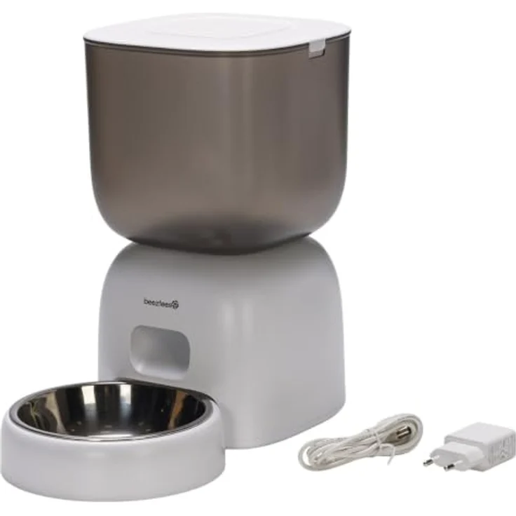 Beeztees Smart Feeder Chris, Futternapf für Katzen und kleine Hunde, 3 l, mit App-Steuerung und Edelstahlnapf – Bild 1