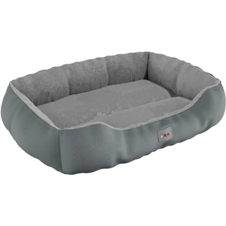 BENNO Hundebett SAMMY, quadratisch 65x50x16 cm, rutschfest, waschbar, Polyester, mit Kauknochen – Bild 8