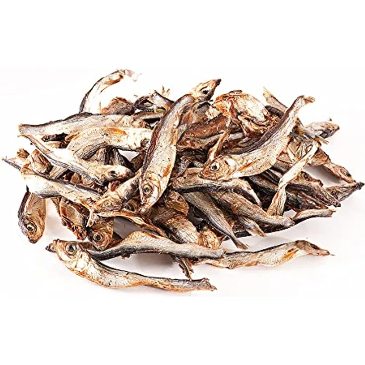 mascota vital Fisch-Snacks für Katzen und Hunde, reich an Proteinen und Omega 3 Fettsäuren, schonend getrocknet, europäischer Fischfang, getreidefrei, Sprotten