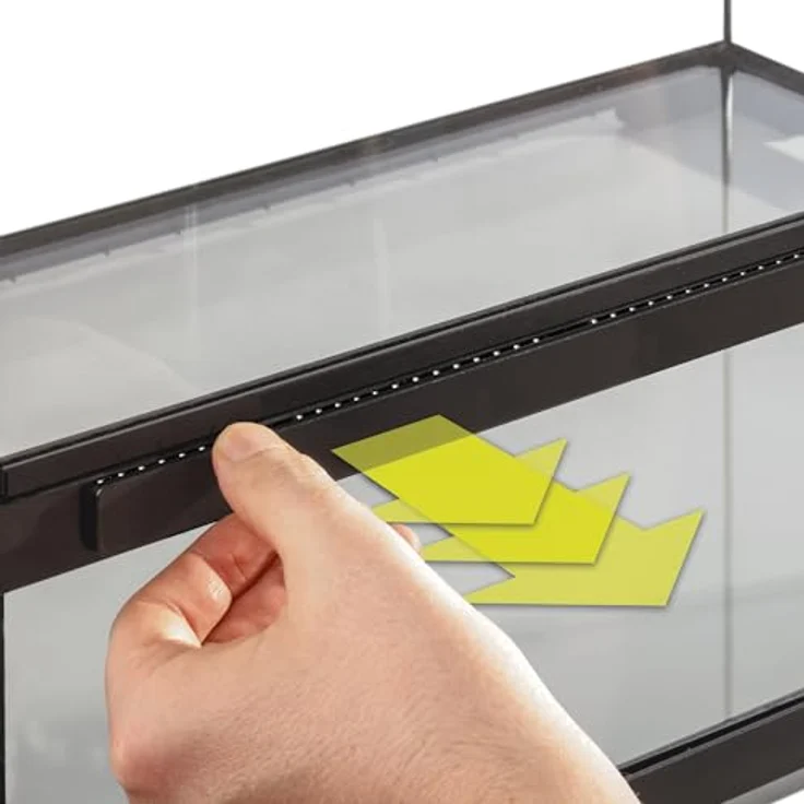 Exo Terra Pro Glasterrarium, Terrarium für Reptilien mit verschließbarer Fronttür, 45 x 45 x 60 cm – Bild 5