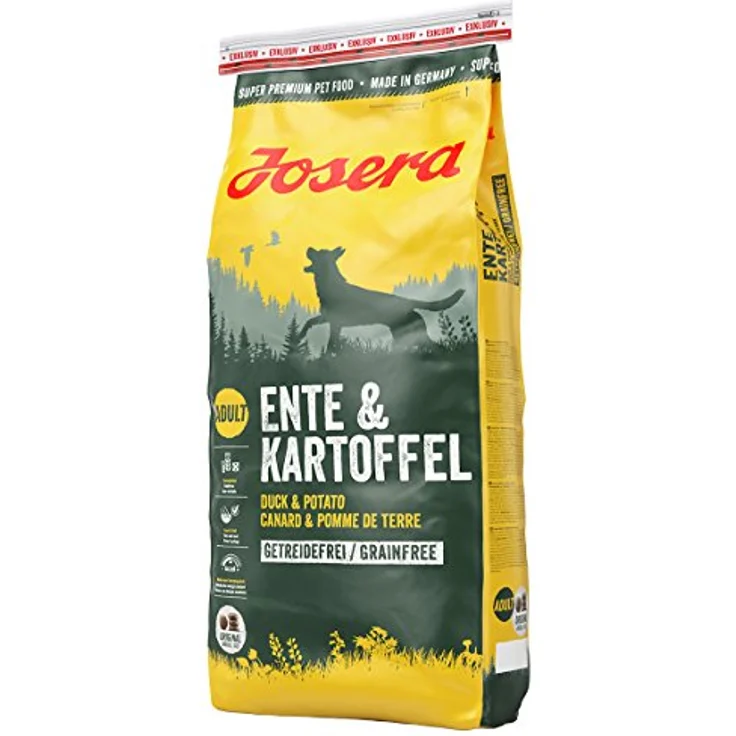 Josera Ente & Kartoffel, 5 x 900g Trockenfutter für Hunde, getreidefrei, für ausgewachsene Hunde mittlerer und großer Rassen – Bild 1