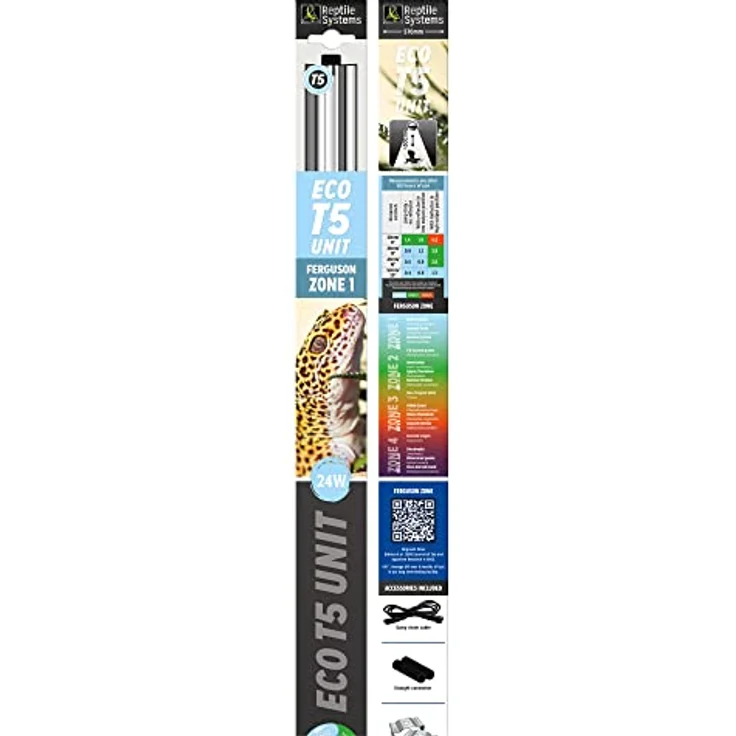 Bird Systems Eco T5 Unit Ferguson Zone 1, Leuchte für Vögel und Reptilien, 24W (570 mm) mit flimmerfreiem Vorschaltgerät und abnehmbarem Reflektor – Bild 2
