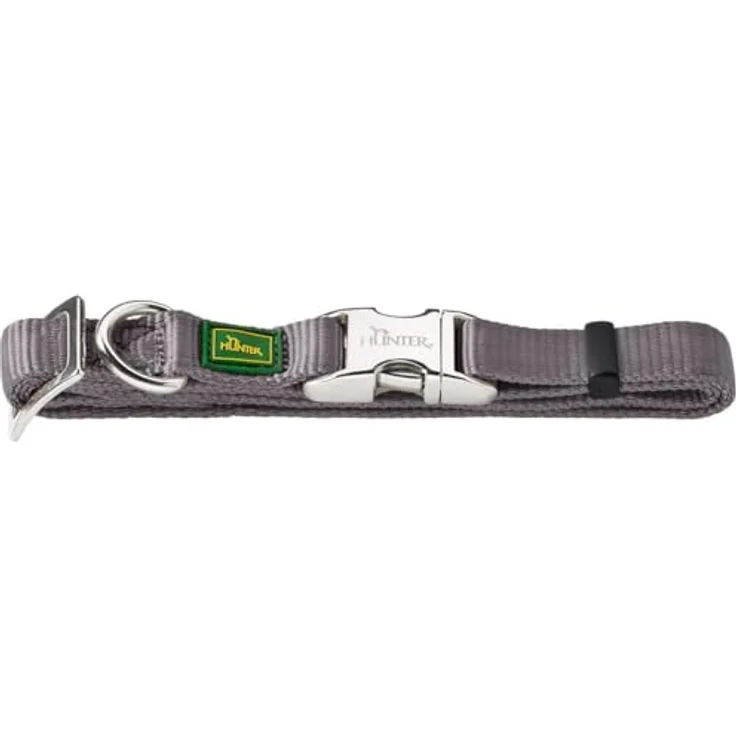 Hunter Hunde-Halsung Vario Basic Alu-Strong grau M – Bild 2