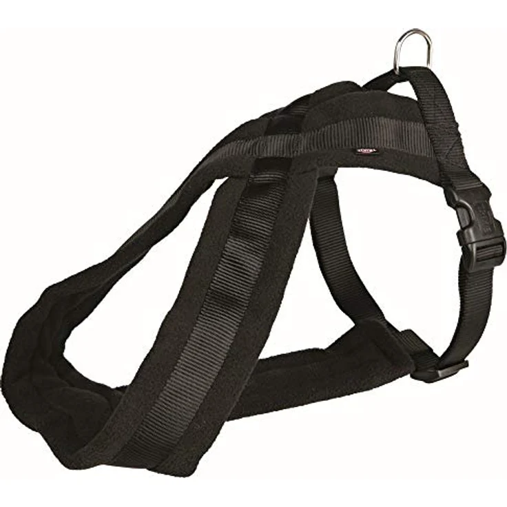TRIXIE Premium Touren-Geschirr L–XL, brustverstellbar 70–110 cm, schwarz, mit Vliespolsterung für große Hunde, 204201 – Bild 2