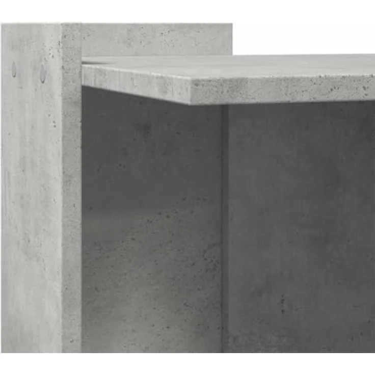 vidaXL Katzentoilette Betongrau 42x42x51 cm Holzwerkstoff – Bild 5