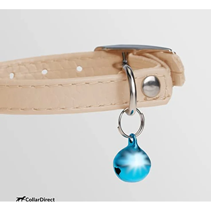 CollarDirect Leder-Katzenhalsband mit Abnehmbarer Glocke – Sicherheitsgummiband für kleine & große Katzen, handgefertigt aus Echtleder – Bild 3