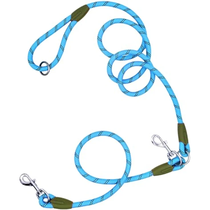 Eyeleaf Freihändige Hundeleine, reflektierend, 2,2 Meter lang, Anti-Zug, für große, mittelgroße und kleine Hunde, Orange – Bild 2