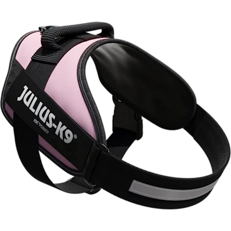 Julius-K9 IDC-Powergeschirr (1, Hund, Hundesport, Arbeit, Jogging), Halsband + Leine, Hochwertiges Sattelgeschirr für Hunde in pink mit ergonomischer Passform – Bild 2