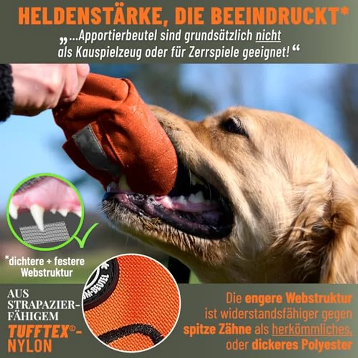 GIZZY® Futterdummy Hunde, robuster Futterbeutel für alle Rassen, strapazierfähiges TUFFTEX, Schnelles Belohnungssystem – Bild 3