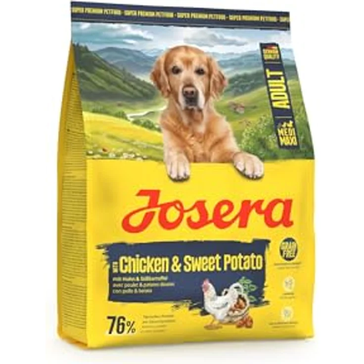 Josera Adult Huhn & Süßkartoffel, Premium Trockenfutter für Hunde mittlerer & großer Rassen, getreidefrei, 900 g – Bild 3
