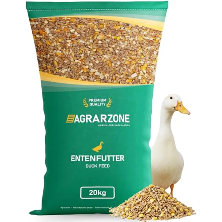 Agrarzone Entenfutter Laufenten, 20 kg Hochwertiges Futter ohne Gentechnik für gesunde Enten und Wassergeflügel – Bild 1