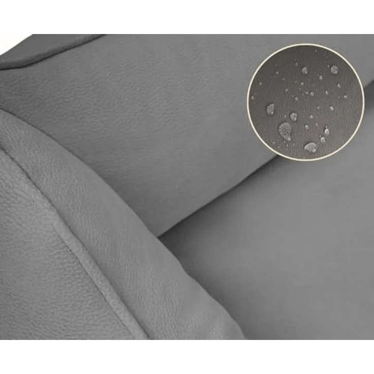 Knuffelwuff orthopädisches Hundebett Oliver, M-L - Dunkelgrau | Memory Foam | Easy Clean Wildlederoptik | wasserabweisend & waschbar | gelenkschonend für kleine bis große Hunde – Bild 3