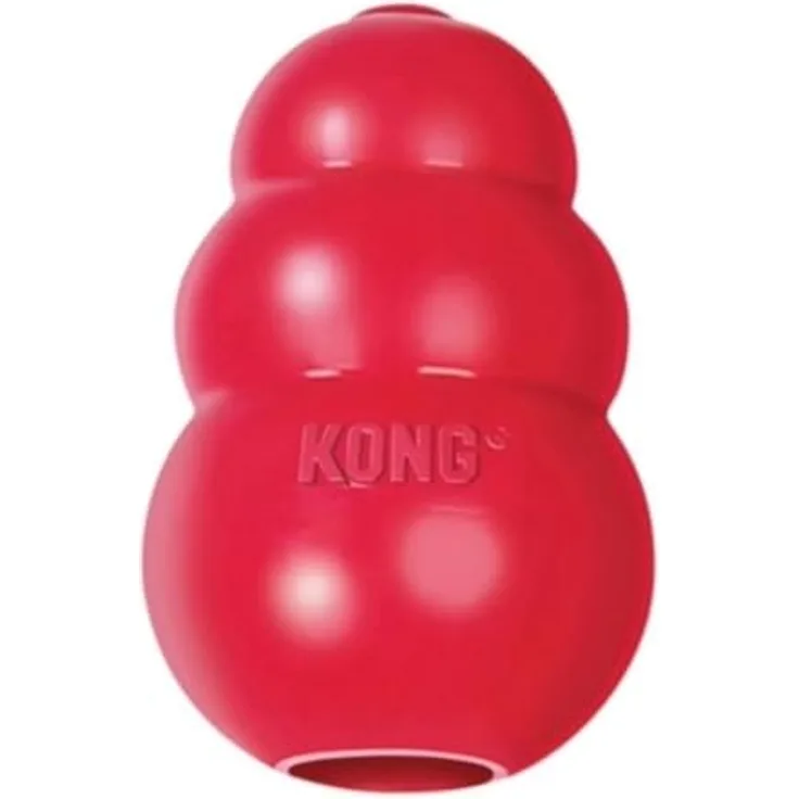 KONG Kauspielzeug KONG Classic XL, Naturkautschuk Hundespielzeug in Rot, ideal für Apportierspiele