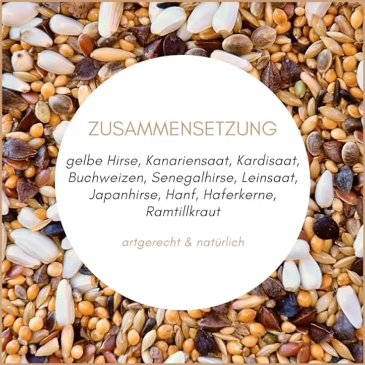 Supravit Vogelfutter Großsittiche Spezial 2,5kg - leicht bekömmliches Alleinfutter ohne Sonnenblumenkerne, reich an Vitaminen und Mineralien, für Ziervögel & Papageien – Bild 3