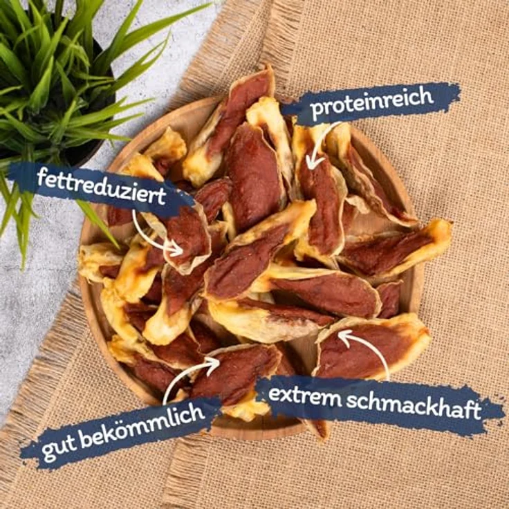 Lyra Pet® Kaninchenohren gefüllt mit Huhn, 10 kg, getrockneter Kausnack, fettarm, ideal für Training und Belohnung, praktischer wiederverschließbarer Beutel – Bild 2