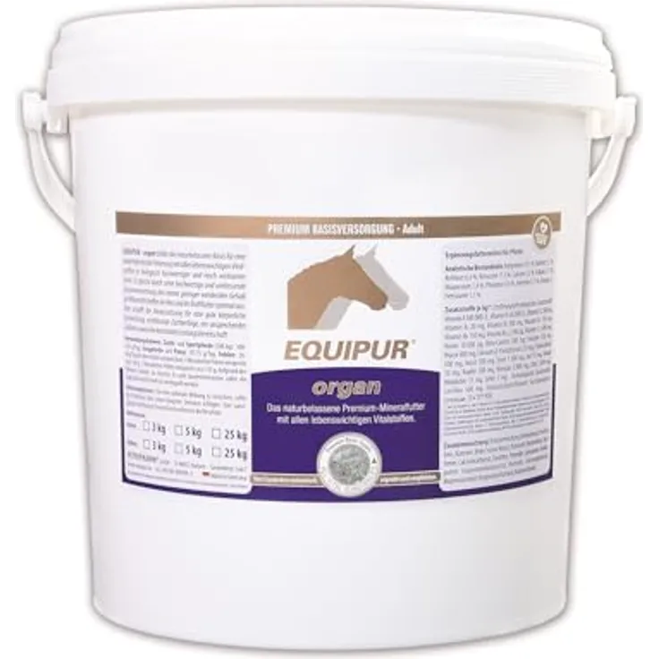 Equipur Organ 5kg Pellets, Pferdefutter für bessere Futterverwertung und Leistung