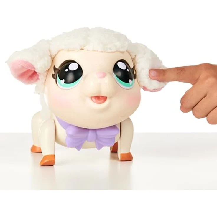 Moose Toys Little Live Pets My Pet Lamb Snowie, interaktives Baby-Lämmchen mit über 25 Geräuschen, weiß – Bild 9