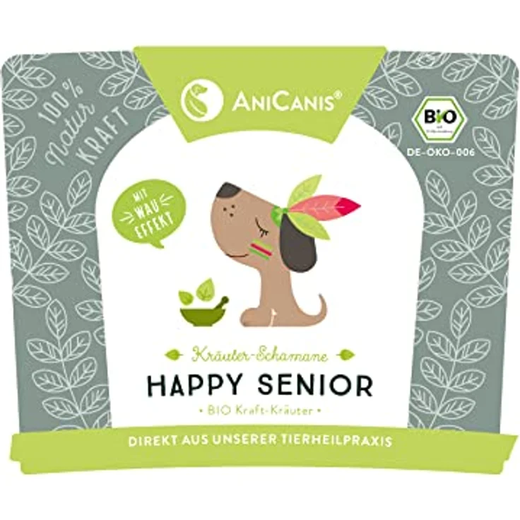 AniCanis Bio Kräutermix Happy Senior, Futterzusatz für alte Hunde zur Unterstützung von Vitalität und Immunsystem, 100g – Bild 3