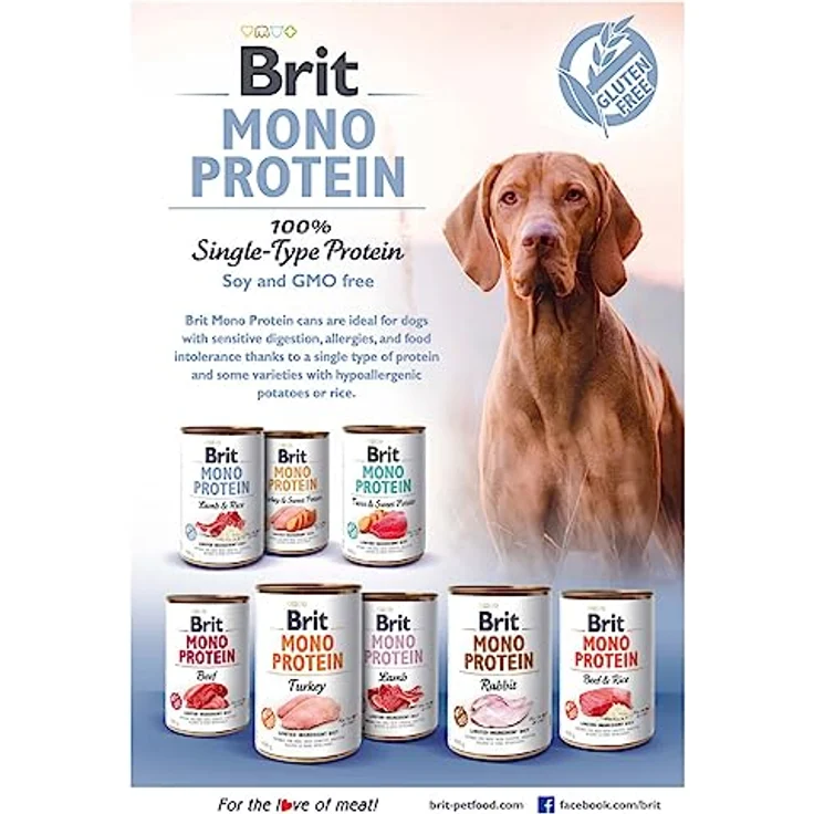 Brit Mono-Protein: Lamm und Reis, 400 g Nassfutter für Hunde – Bild 3