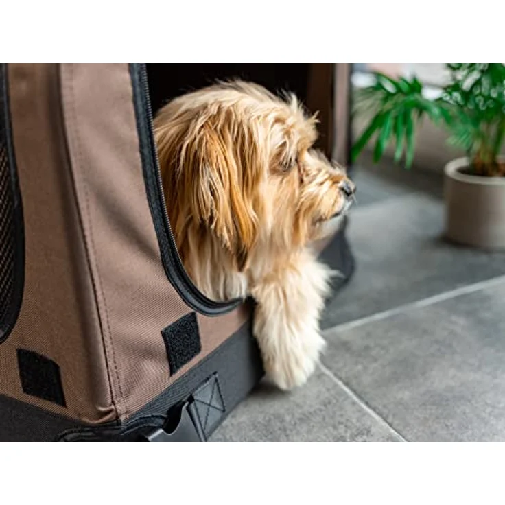 TrendPet TPX75-Pro, Faltbare Hundebox fürs Auto mit Aluminium Rahmen, Sichtschutz und verstärkten Ecken – Bild 2