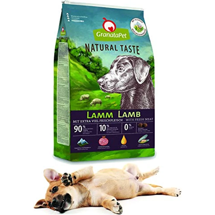 GranataPet Natural Taste Adult Lamm, Hunde-Trockenfutter mit frischem Fleisch und Gemüse, 12kg – Bild 3