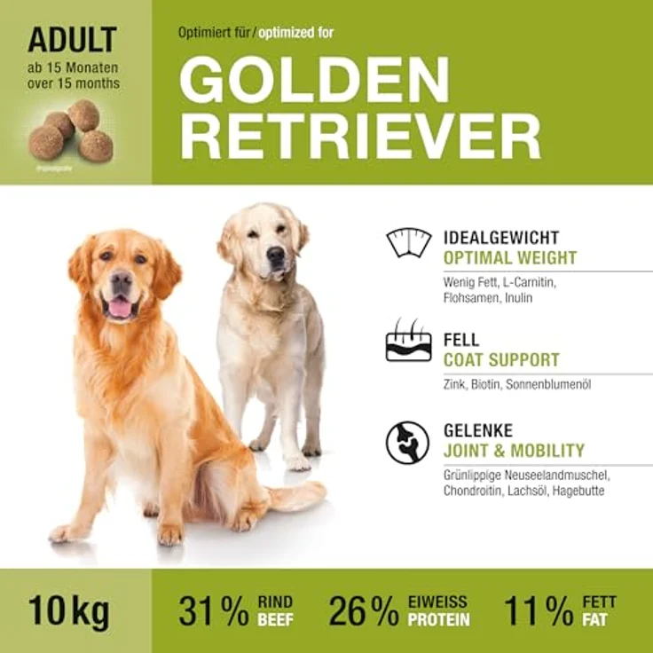 Wildsterne Breed Selection Golden Retriever, 10 kg | Getreidefreies Monoprotein-Trockenfutter | von Tierärzten entwickelt für ausgewachsene Hunde – Bild 2