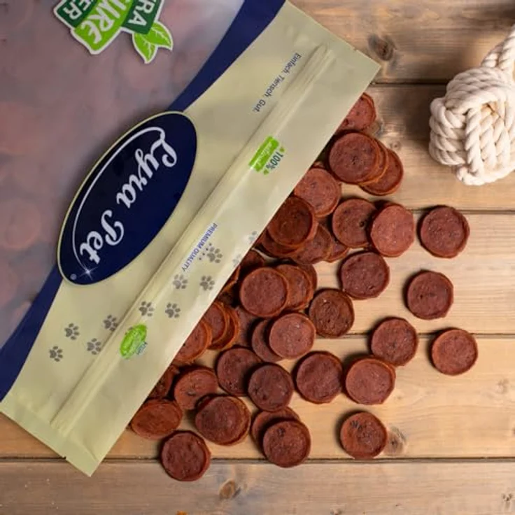 Lyra Pet® Entenchips, 10 kg Kausnack für Hunde, weich & gut verträglich, ideal für Welpen und Senioren, im wiederverschließbaren Beutel – Bild 5