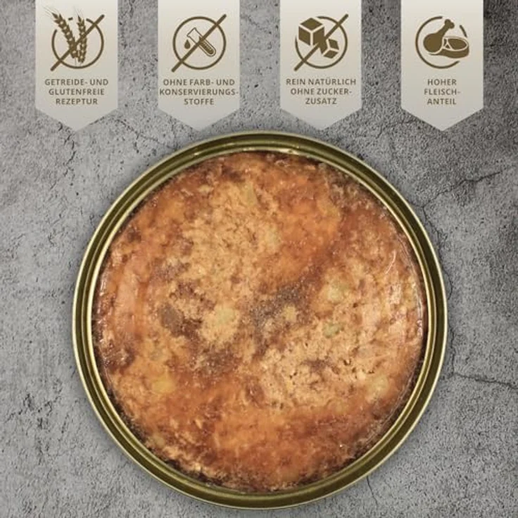 Lyra Pet Gino's Saftige Fleischmahlzeit mit Huhn & Kartoffeln, 6 x 400 g, getreidefreies Hundenassfutter, reich an Proteinen & Mineralien, magenfreundlich – Bild 5