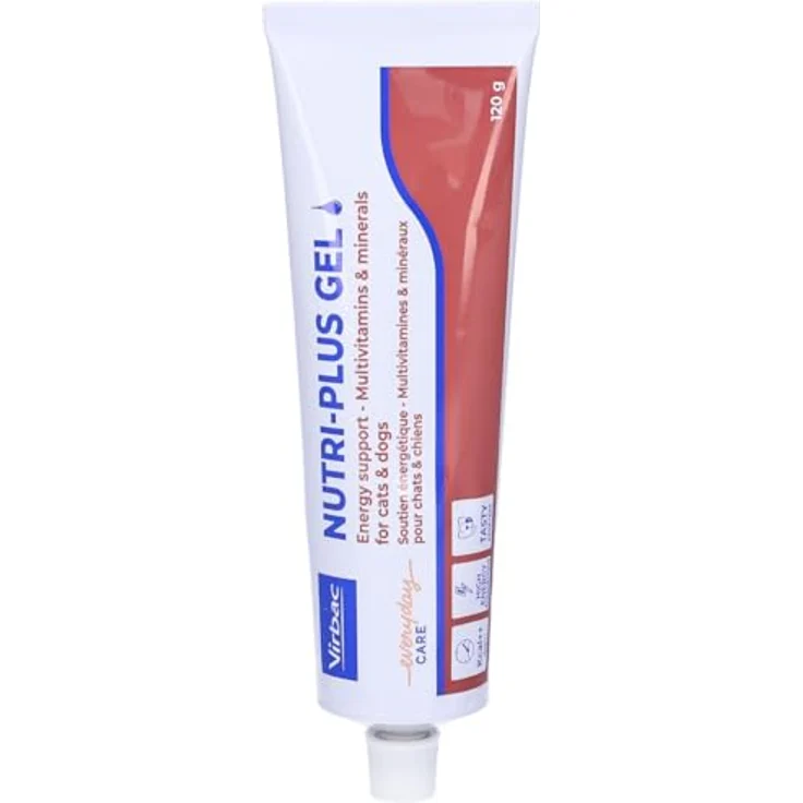 Virbac Nutri-Plus Gel, 120 g, Diät-Ergänzungsfuttermittel mit hoher Energiedichte für Hunde & Katzen – Bild 4